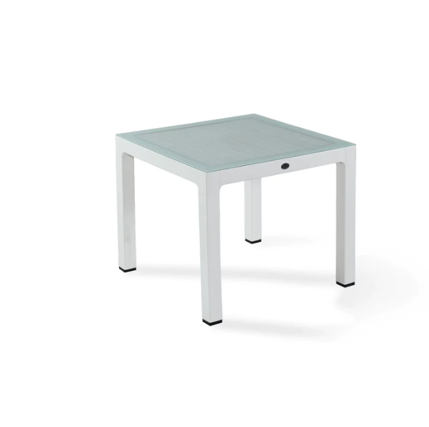 Wood 90x90 Şablon Camlı Masa