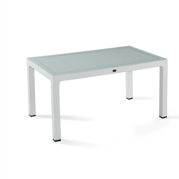 Wood 90x150 Şablon Camlı Masa